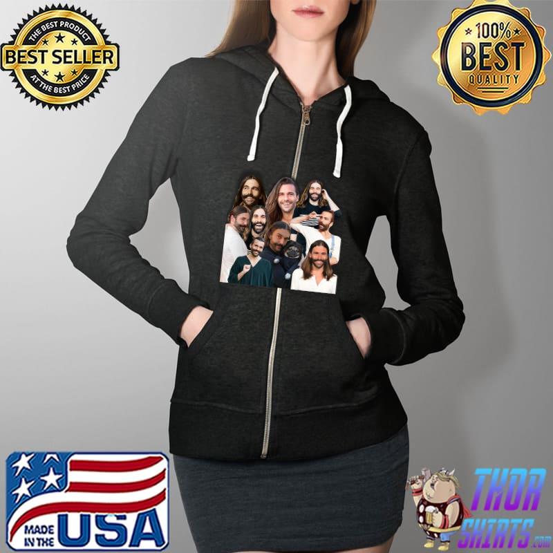 Jonathan Van Ness Jvn Montage Collection Unisex T-Shirt Full Zip Hooded