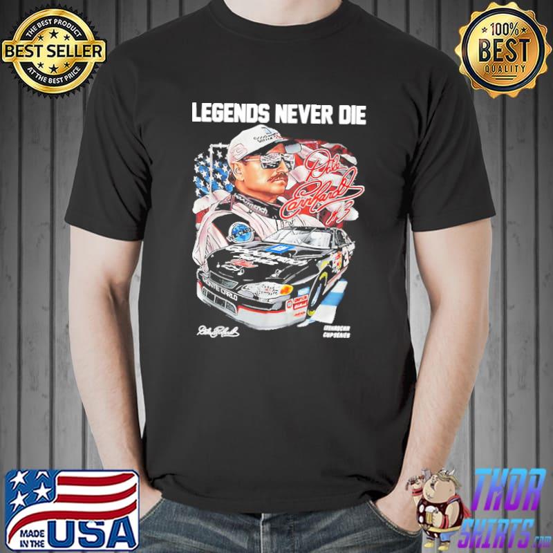 Legend Never Die Dales Earnhardts Signatures Unisex T-Shirt
