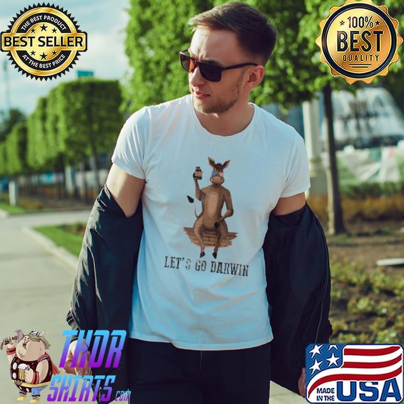 Let's go darwin sarcastic us flag sunglass beer vintage Unisex