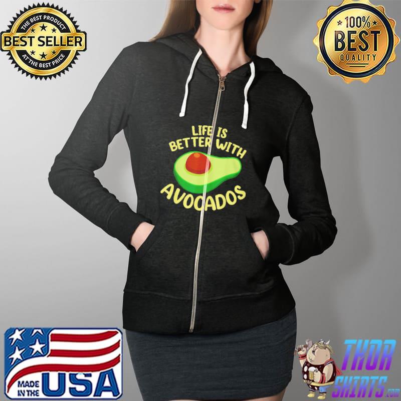 Life is better with avocados Full Zip Hooded