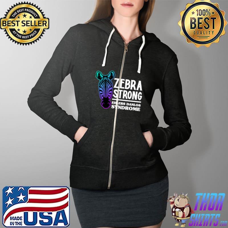 Nice Ehlers Danlos Warrior EDS Ehlers Danlos Syndrome Awareness T- Full Zip Hooded