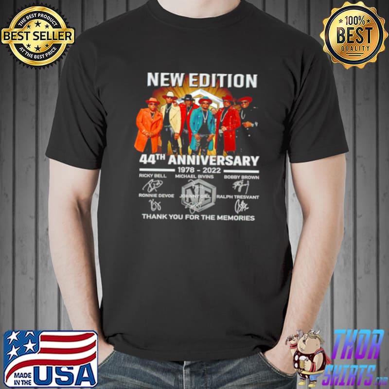 Nice New Edition 44th Anniversary 1978 2022 Thank You For The Memories Shirt Unisex