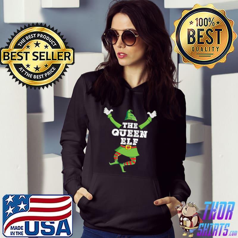 Nice Queen Elf Matching Family Group Christmas Party Pajama T-shirt