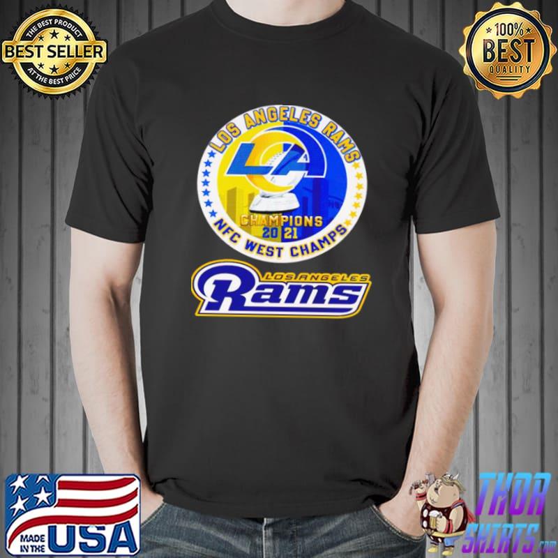 Official Los Angeles Rams champions 2021 NFC west champs Unisex