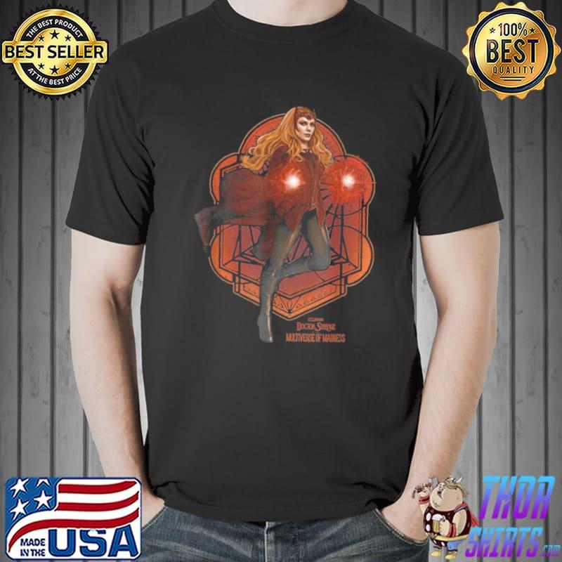 Official Marvel Doctor Strange 2 Scarlet Witch Floating Poster Shirt Unisex