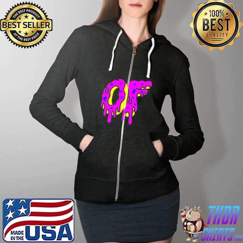 Official Odd Future Pink Donut Unisex T-Shirt Full Zip Hooded