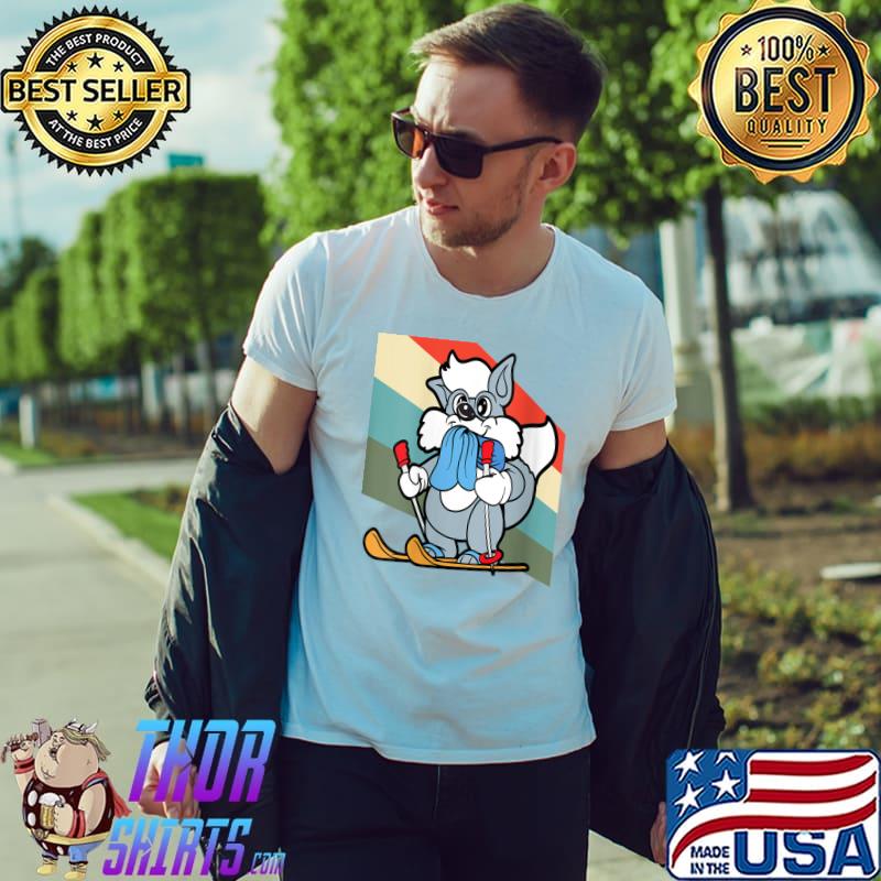 Official Rabbit Bunny Ski Snow Skier Winter Sport Animal T- Unisex