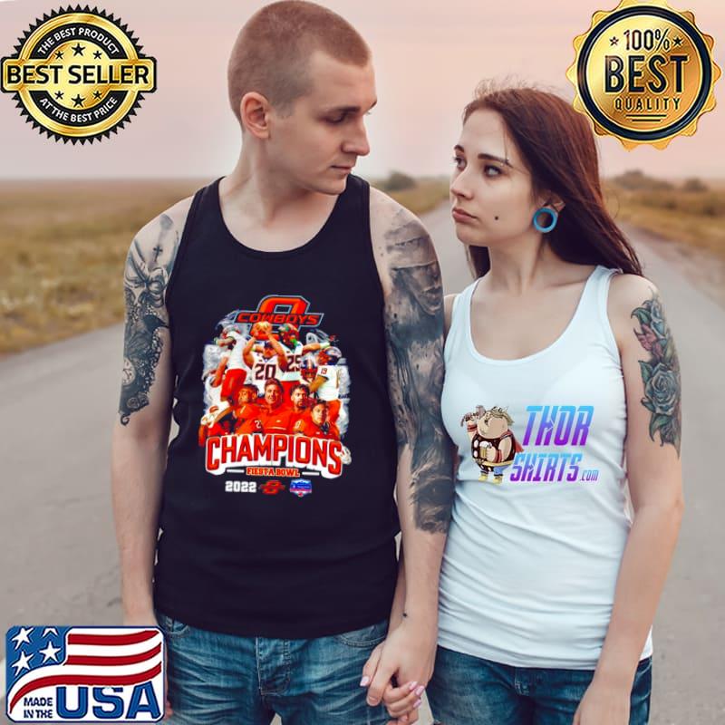 Oklahoma State Cowboys 2022 Fiesta Bowl Champions Tank Top