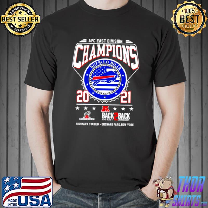 Original AFC East Champions 2021 Buffalo Bills back 2 back Unisex