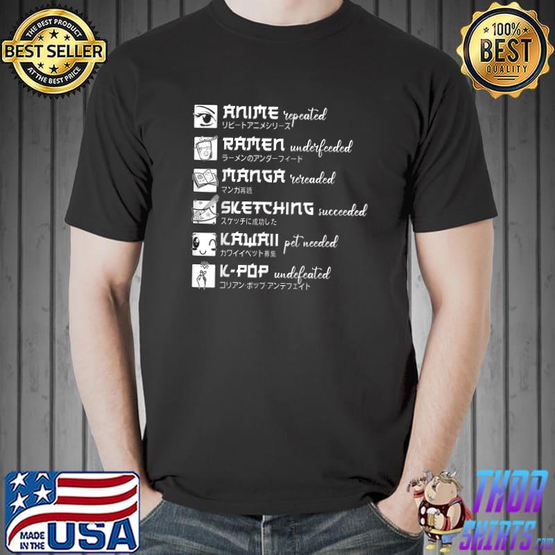 Original Anime, Ramen, Manga, Sketching, Kawaii, KPop - Otaku Life T-Shirt Unisex