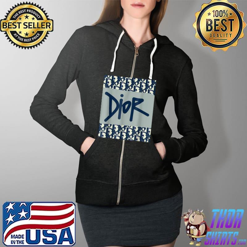 Original Dior Fashions T-Shirt Full Zip Hooded