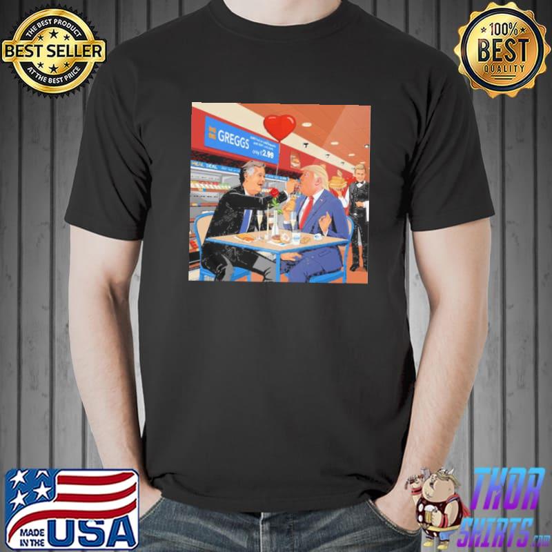 Original Jim’ll Paint It Greggs Valentine Romance Art Print Shirt Unisex