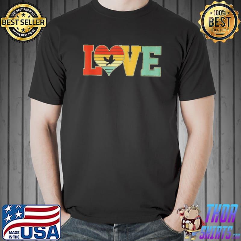 Original Love cute pigeon animals Valentines day Unisex