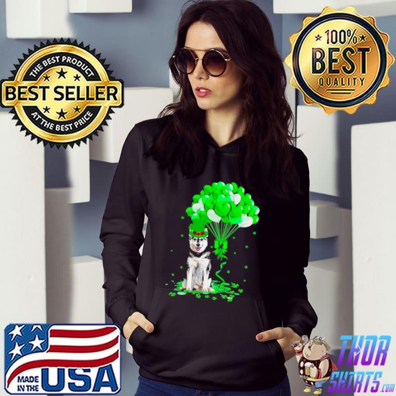 Original Lucky Balloon Husky Dog Hearts Valentine’s Day Shirt