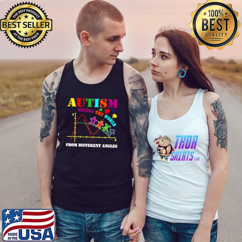 Premium Autism Seeing The World From Different Angels Shirt Tank Top
