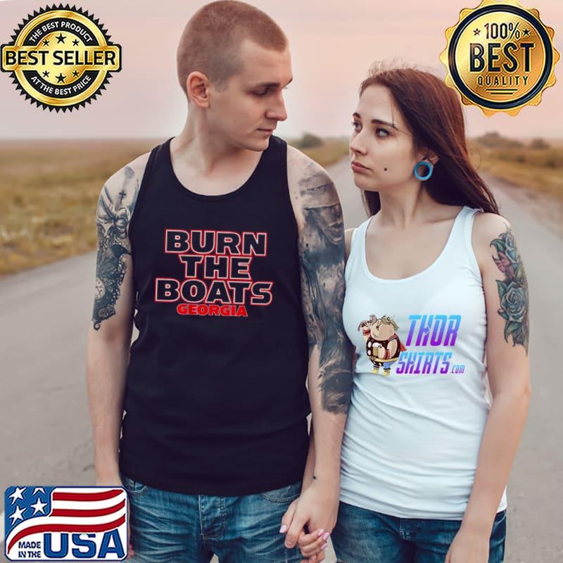 Premium Georgia Football Burn the Boats Tank Top