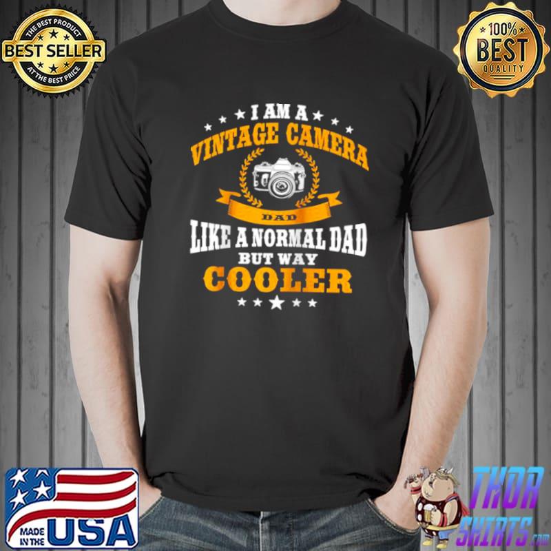 Premium Mens Great Vintage Camera Dad Design Photography Shirt Unisex