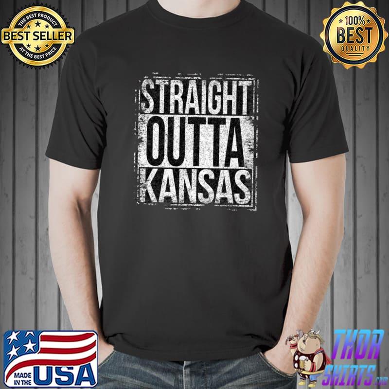Premium Straight Outta Kansas Grungy version Premium T-Shirt Unisex