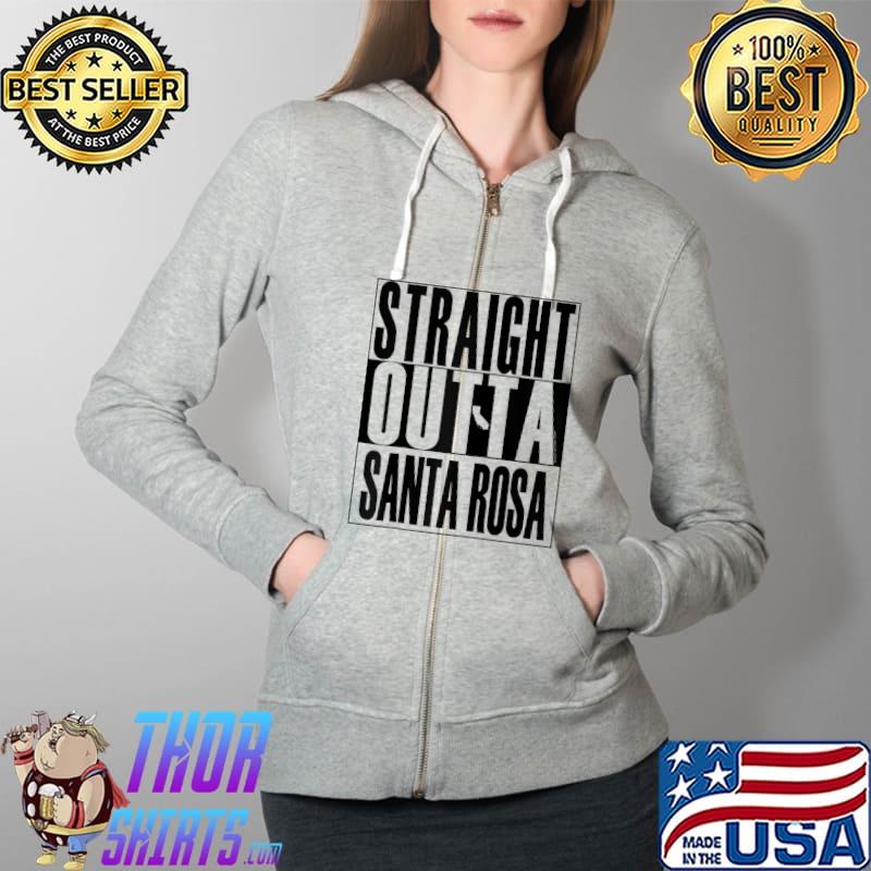 Premium Straight Outta Santa Rosa by Merch Creation Studio T- Full Zip Hooded