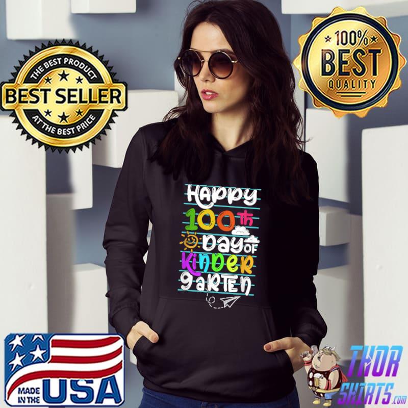 Top Happy 100th Day of School Kindergarten T-Shirt