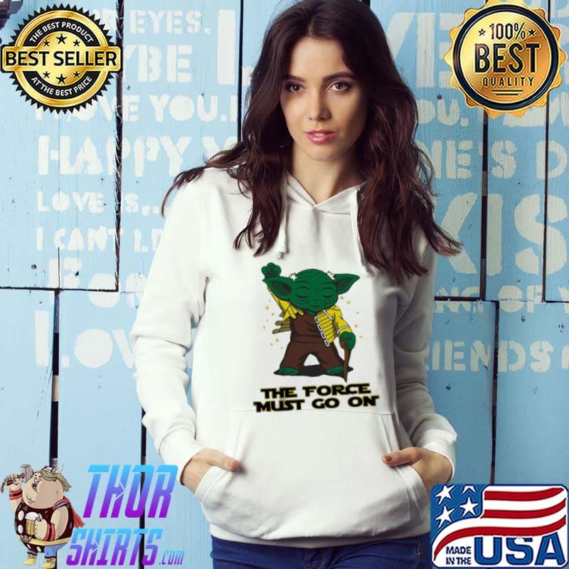 Yoda freddie mercury the force must go on shirt