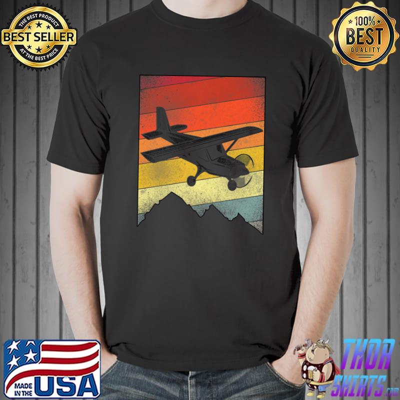 Airplane Pilot Vintage Retro Retro Premium T-Shirt Unisex