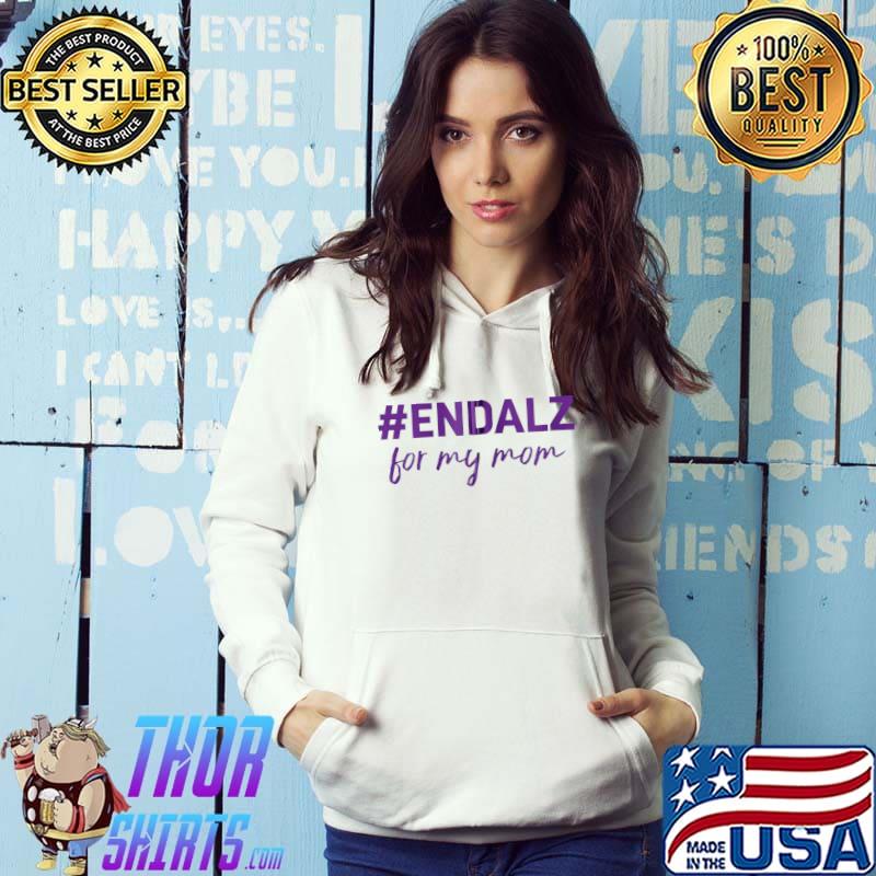 Alzheimer's Awareness Products Purple ENDALZ END ALZ Mom T-shirt