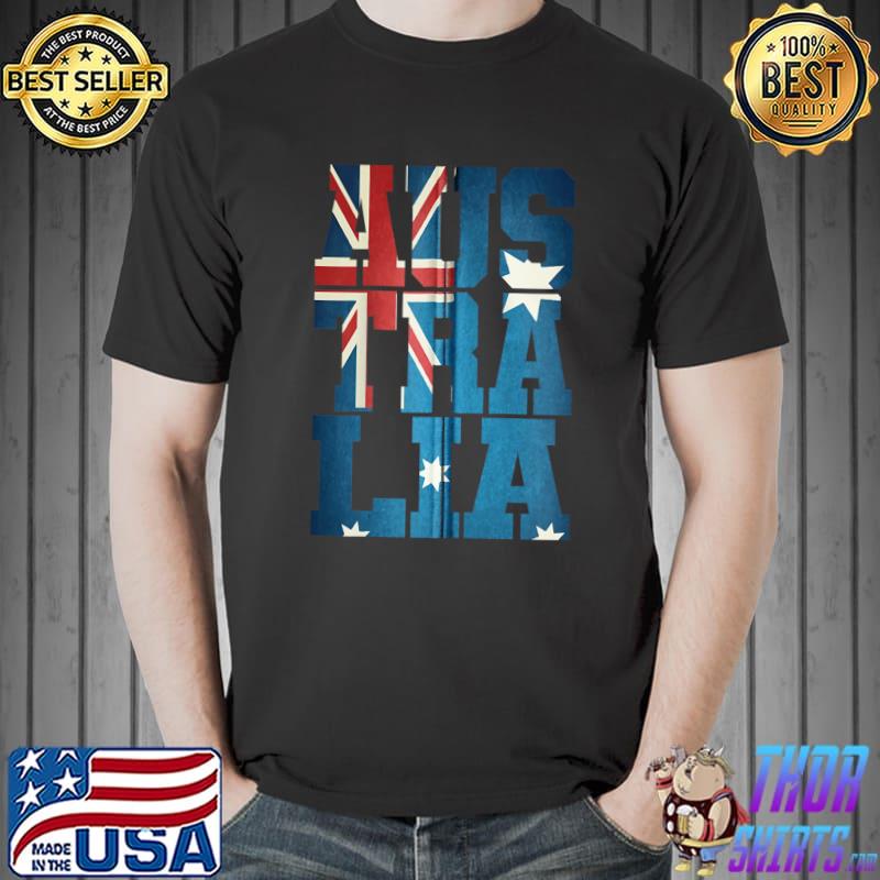 Australia with Flag T- Unisex