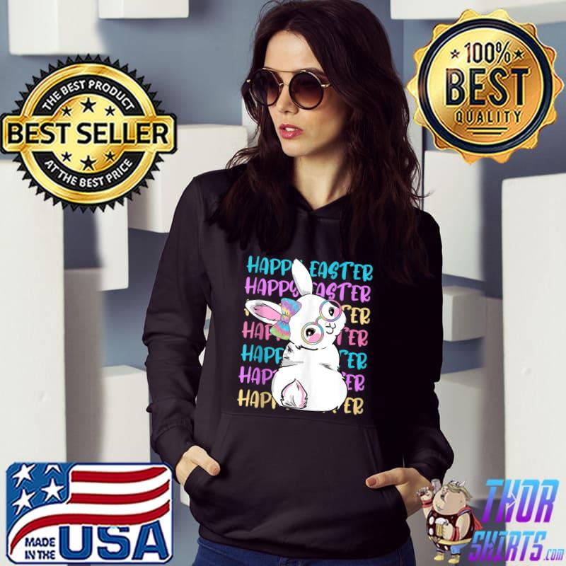 Awesome Dy Cute Bunny Face Tie Dye Glasses Easter Day T-shirt