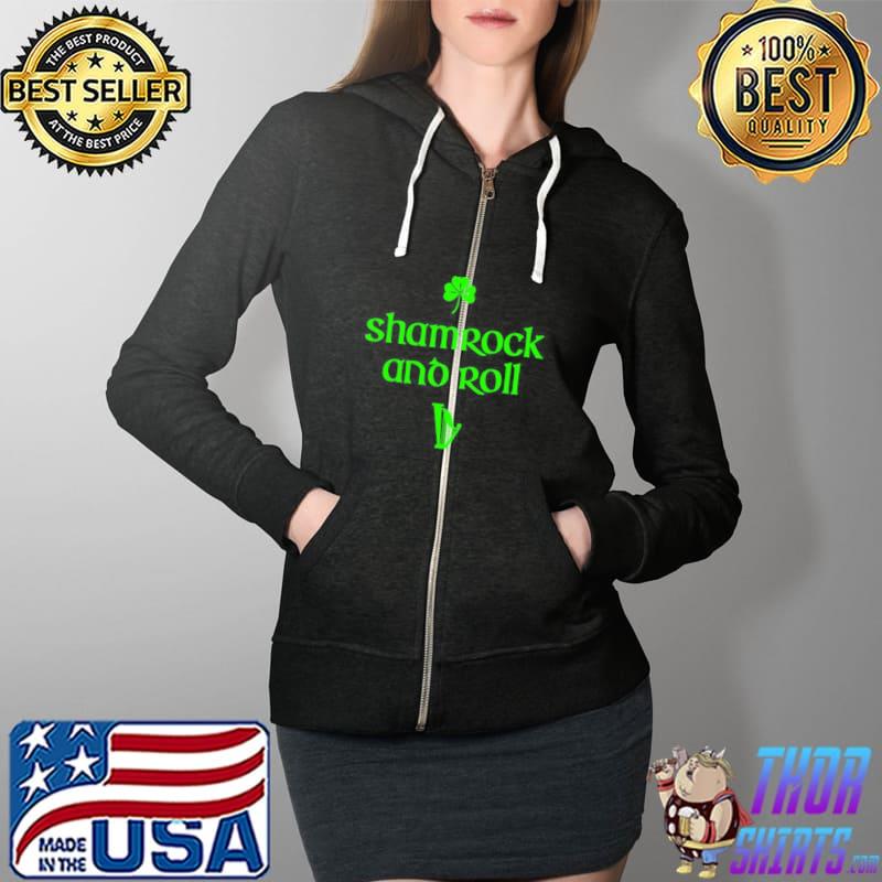 Awesome Shamrock and roll funny st patricks day Full Zip Hooded