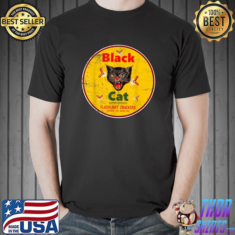 Black Cat firecrackers T-Shirt Unisex
