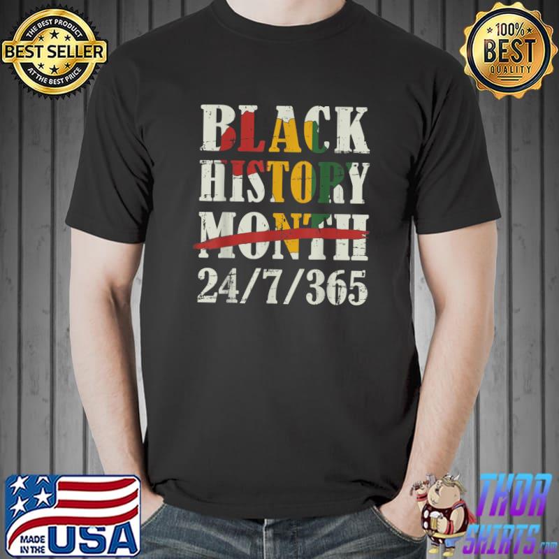 Black history month 247365 with african map flag T-Shirt Unisex