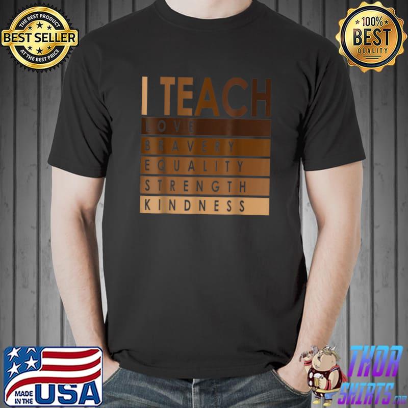 Celebrate Black History Month I Teach Black History Teacher T-Shirt Unisex
