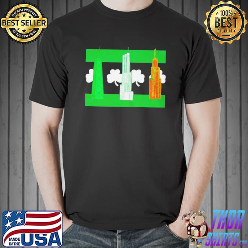 Chicago shamrock skyline Unisex