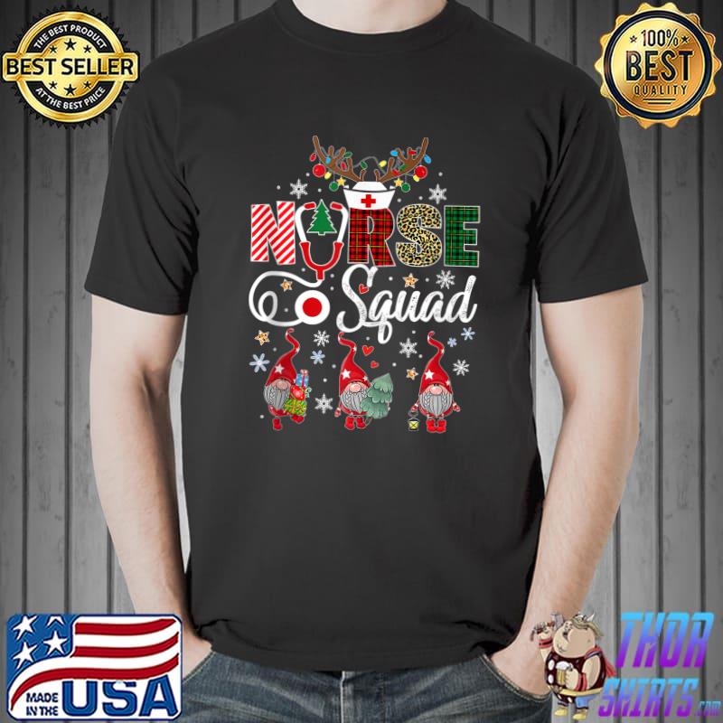 Christmas Nurse Crew Squad Xmas Nursing Pajamas T-Shirt Unisex