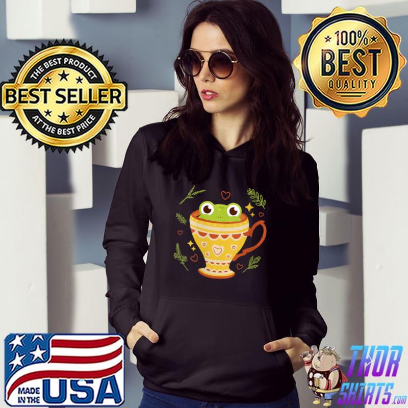 Cottagecore Aesthetic Kawaii Frog In A Jar Funny Frogcore T-shirt