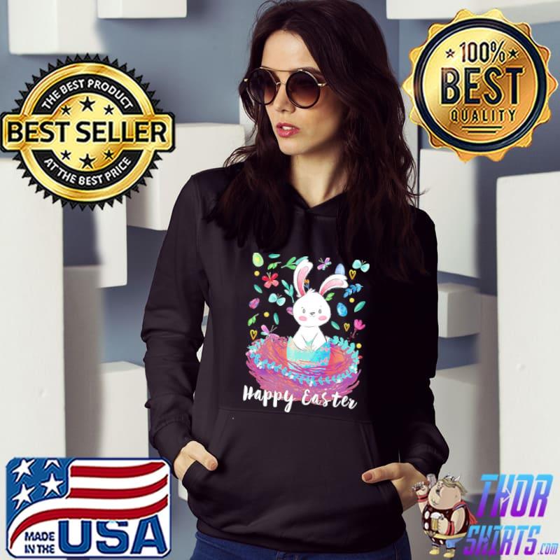 Cute bunny with easter celebration kid shirt