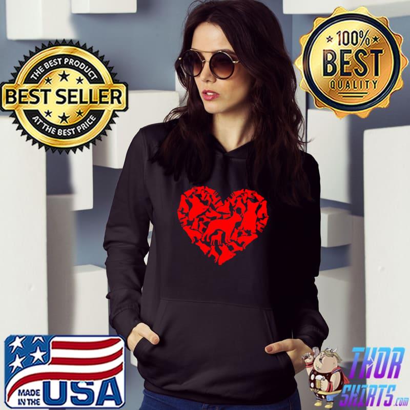 Cute Heart Boston Terrier Dog Valentines Day Puppy Lover T-shirt