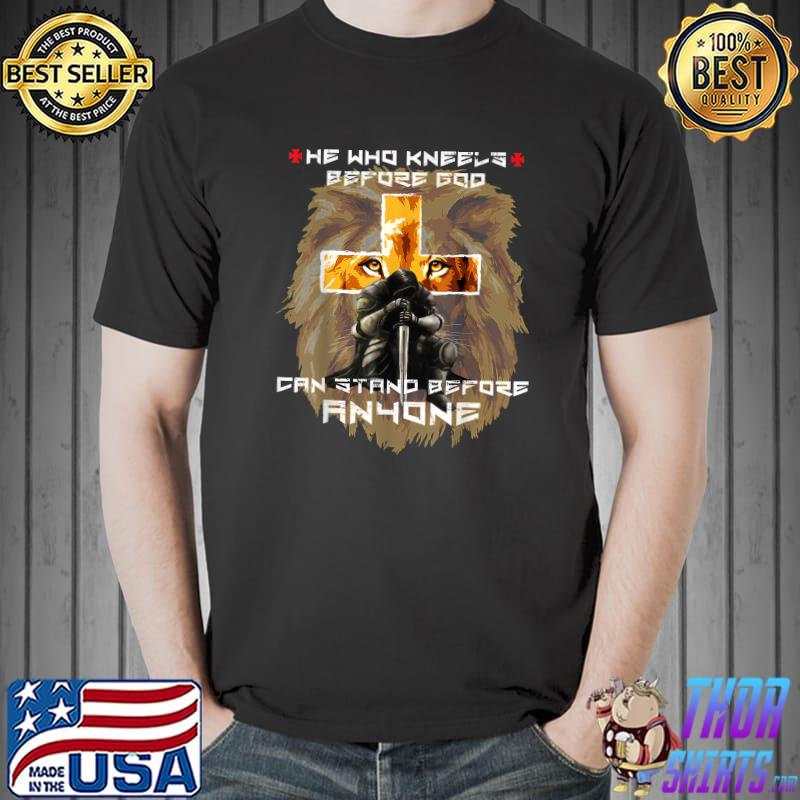 Easter Boys Kids Religious Clothing Men Lion Christian Cross T-Shirt Unisex