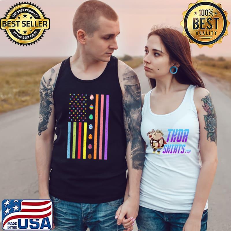 Easter Day American Eggs Flag Funny Boys Girls Kids T-Shirt Tank Top
