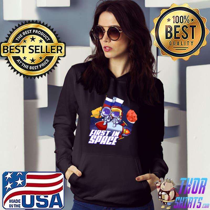 First In Space Russian Soviet Cosmonaut Space Travel Leader T-shirt