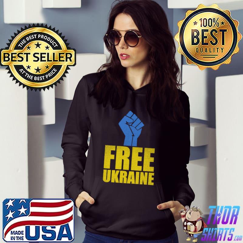 Free Ukraine Stand With Ukraine Ukrainian Flag T-Shirt