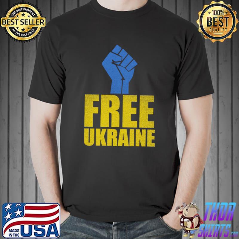 Free Ukraine Stand With Ukraine Ukrainian Flag T-Shirt Unisex