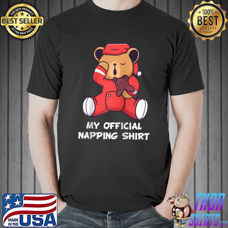 Funny Bear Pyjamas Sleeping Nightdress Official Nap T-shirt
