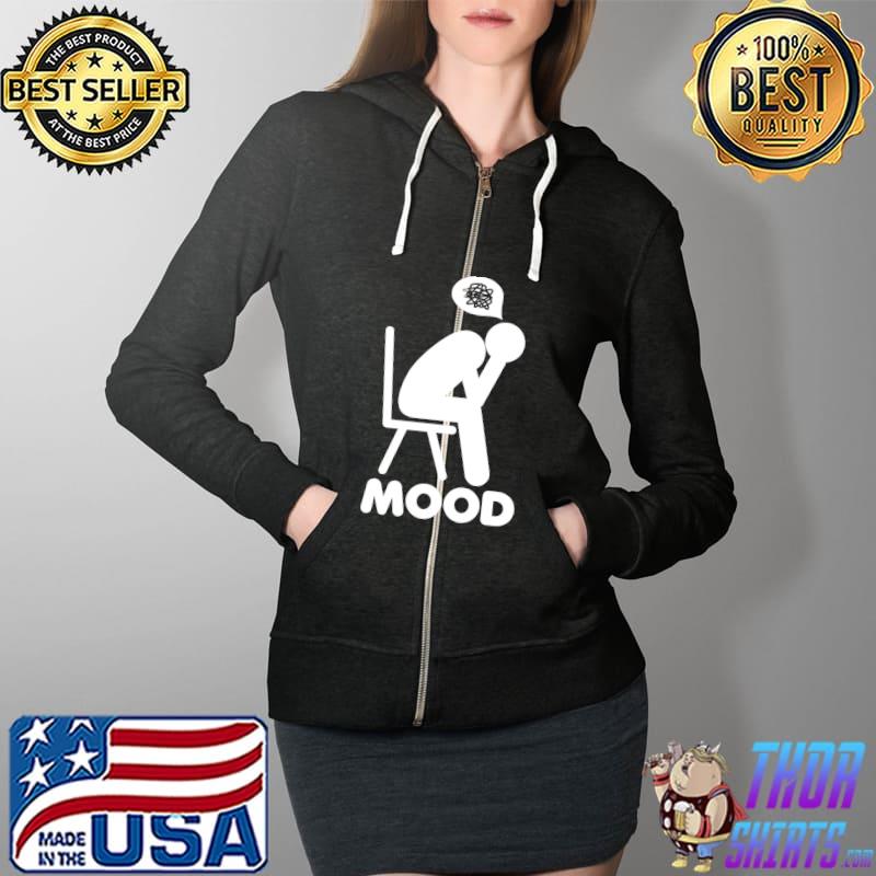 Funny Mood Current Grumpy Attitude Old Man Woman Girl Boy T- Full Zip Hooded