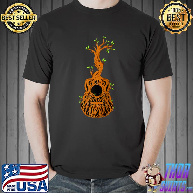 Guitar Nature Forest Music Acoustic Guitar Tree of Life T- Unisex