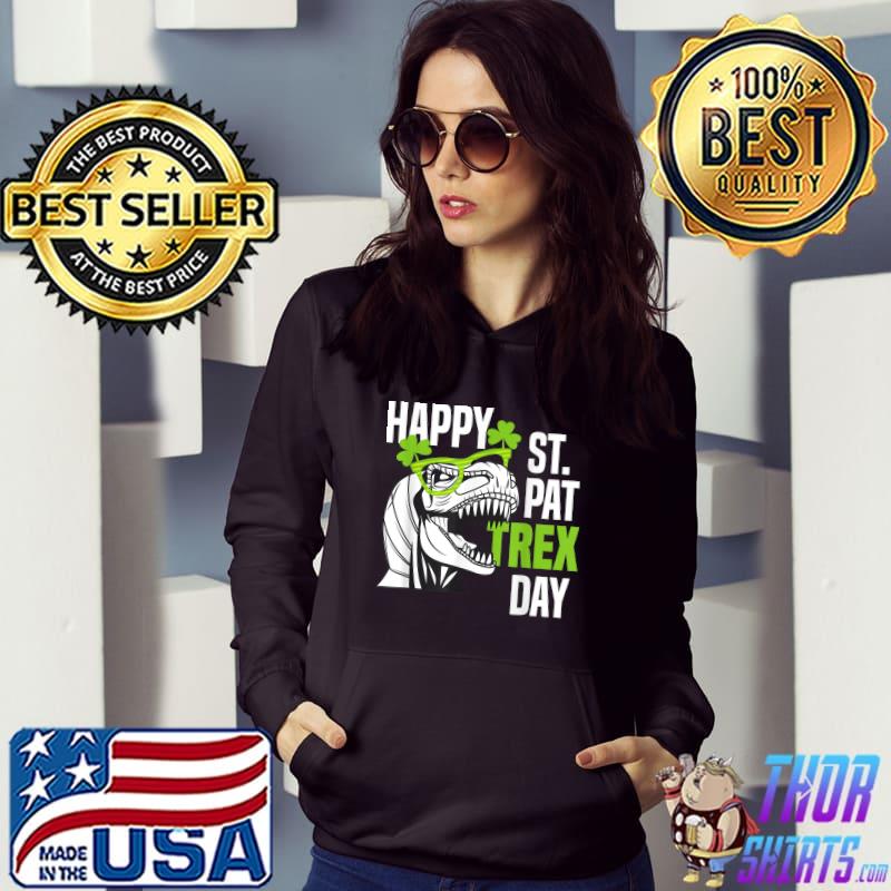 Happy St Pat-rex Day Funny Toddler Kids Dino Saint Patricks T-Shirt