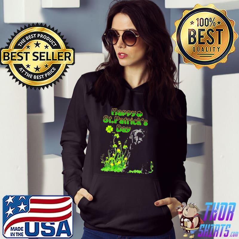 Happy St. Patrick’s Day Patrick Gold Grass Black Labrador Pup Shirt