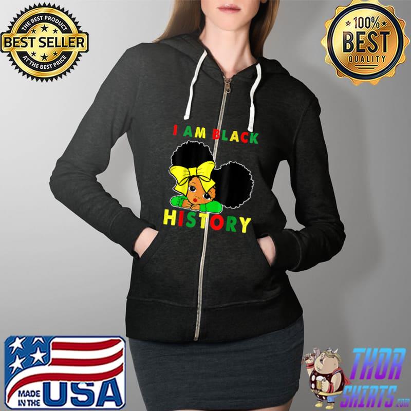 I Am The Strong African Queen girls - Black History Month T-Shirt Full Zip Hooded