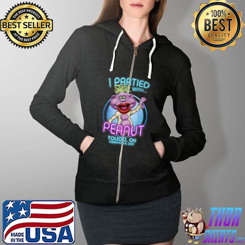 I Peanut With peanut Toledo, OH T-Shirt Full Zip Hooded